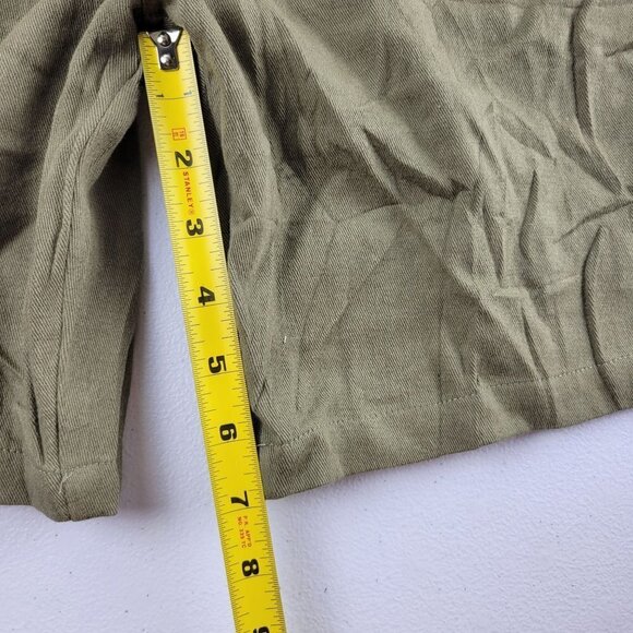 Parallel X League Knox Chino Shorts Army Embroidered Cotton Small Mens NWT - Picture 11 of 12